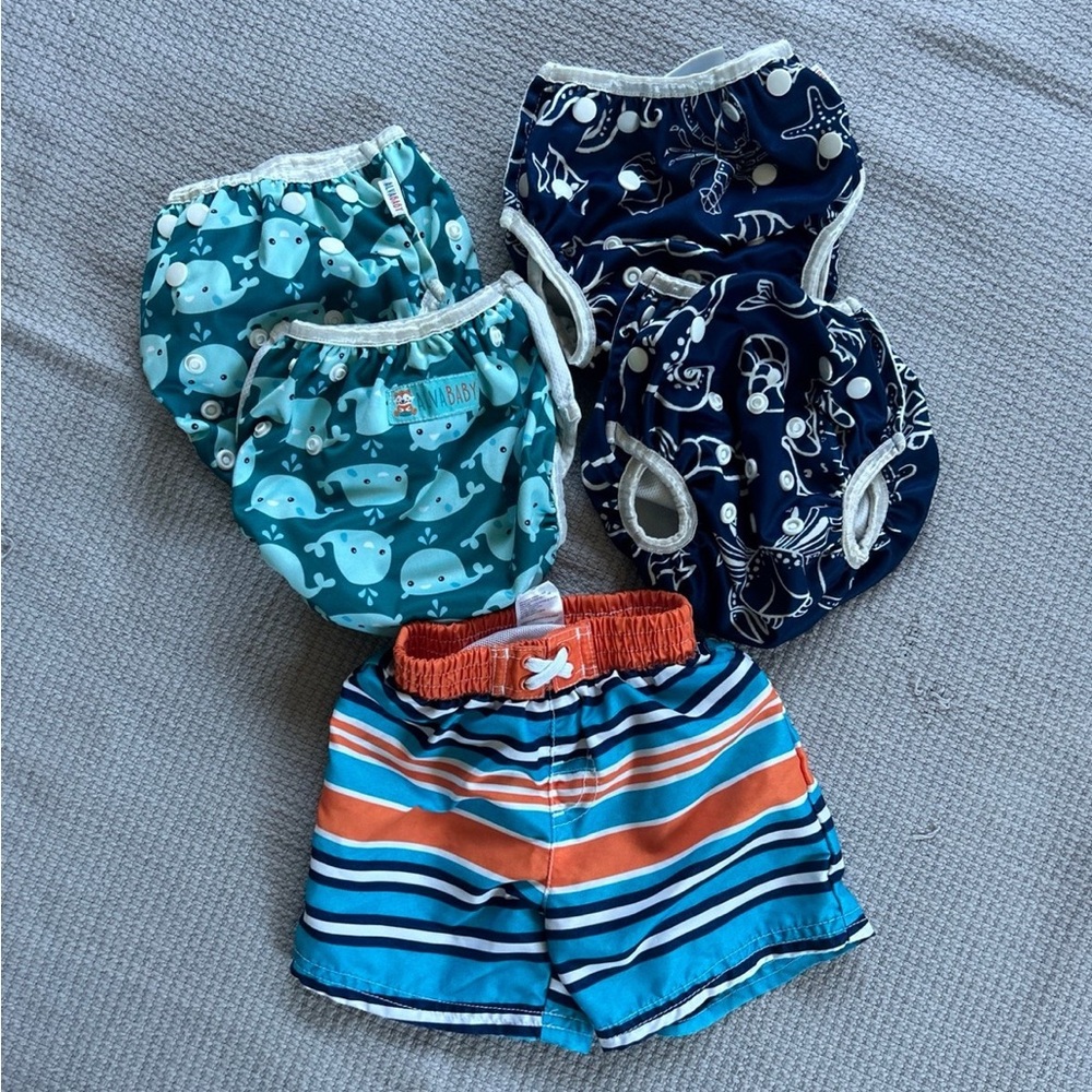 reusable swim diaper bundle (3-6 mo)